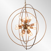 Cosmos Large Iron Chandelier