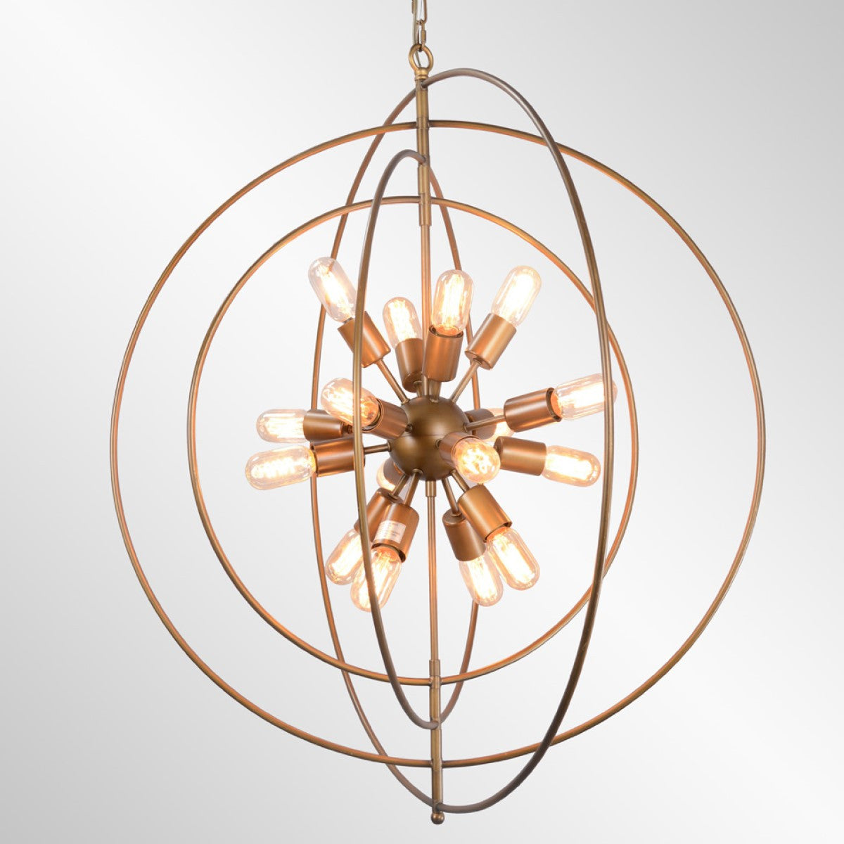 Cosmos Large Iron Chandelier