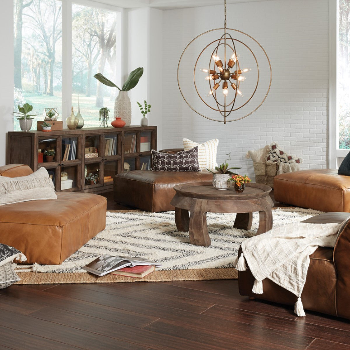 Cosmos Large Iron Chandelier