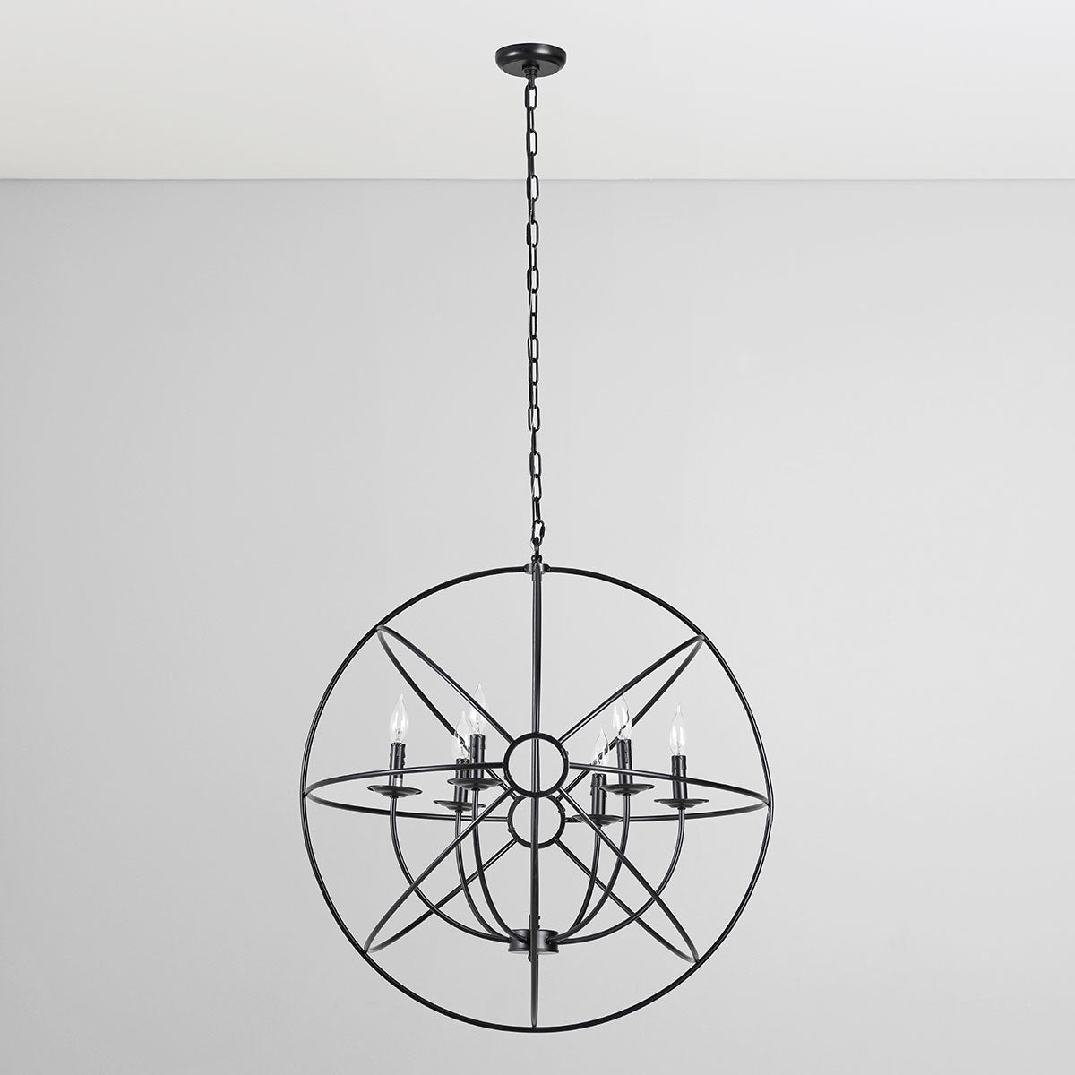 Derince Chandelier - Black - Large