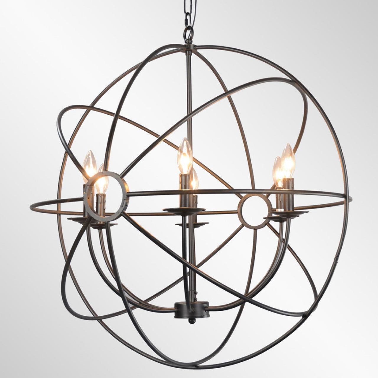 Derince Iron Small Chandelier