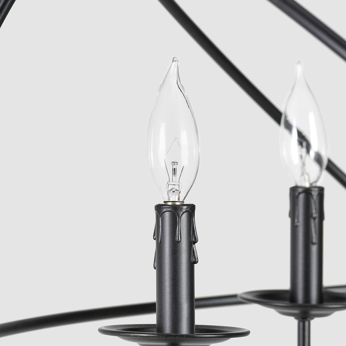 Derince Chandelier - Black - Large