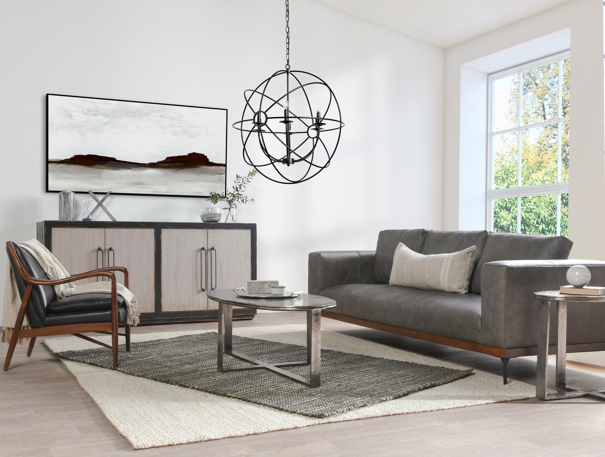 Derince Chandelier - Black - Large