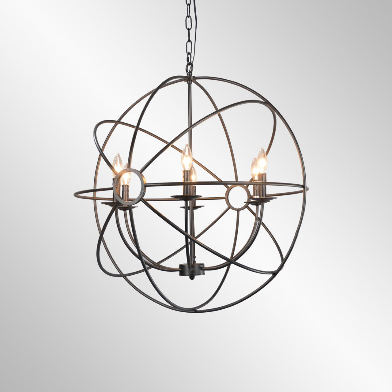 Derince Iron Small Chandelier