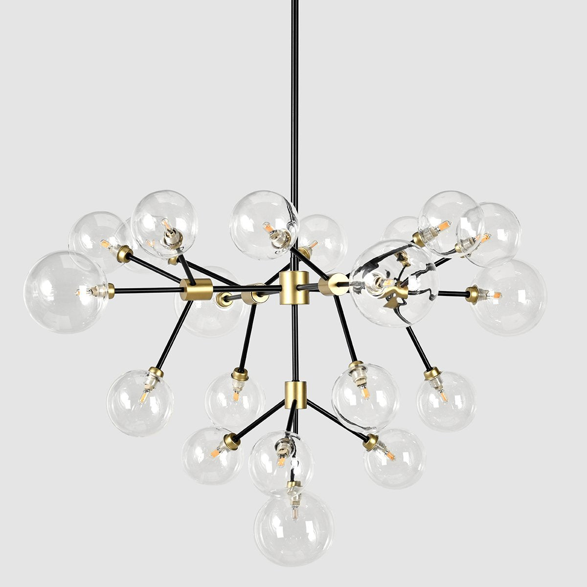 Phoenix Chandelier - Black Gold - Black/Gold