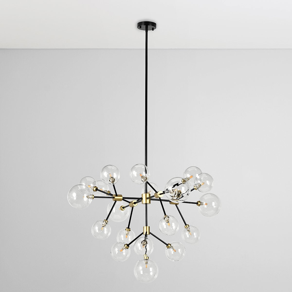 Phoenix Chandelier - Black Gold - Black/Gold