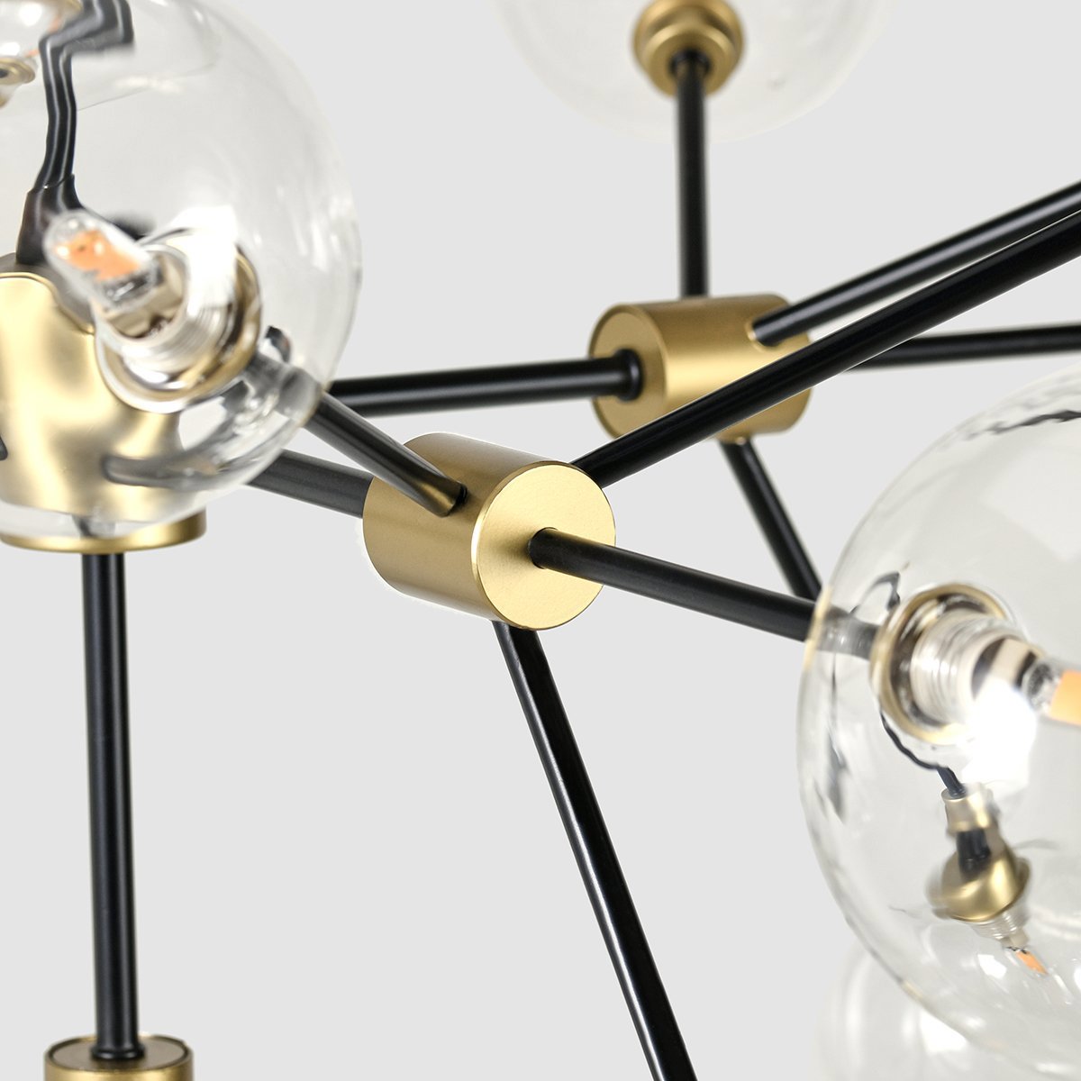 Phoenix Chandelier - Black Gold - Black/Gold