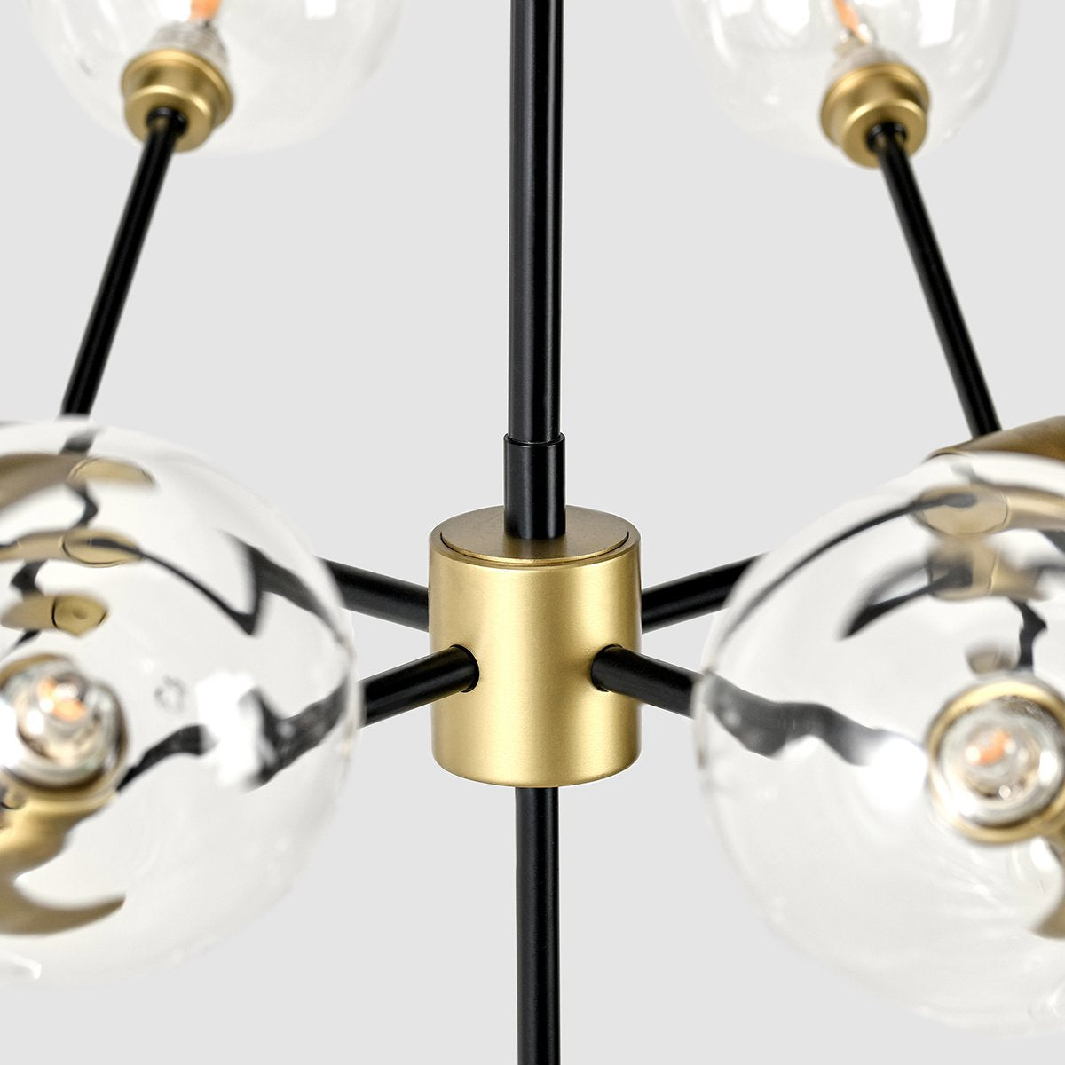 Phoenix Chandelier - Black Gold - Black/Gold