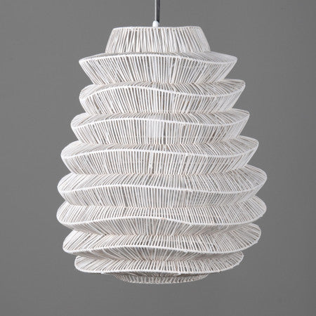 Shelly Large White Pendant