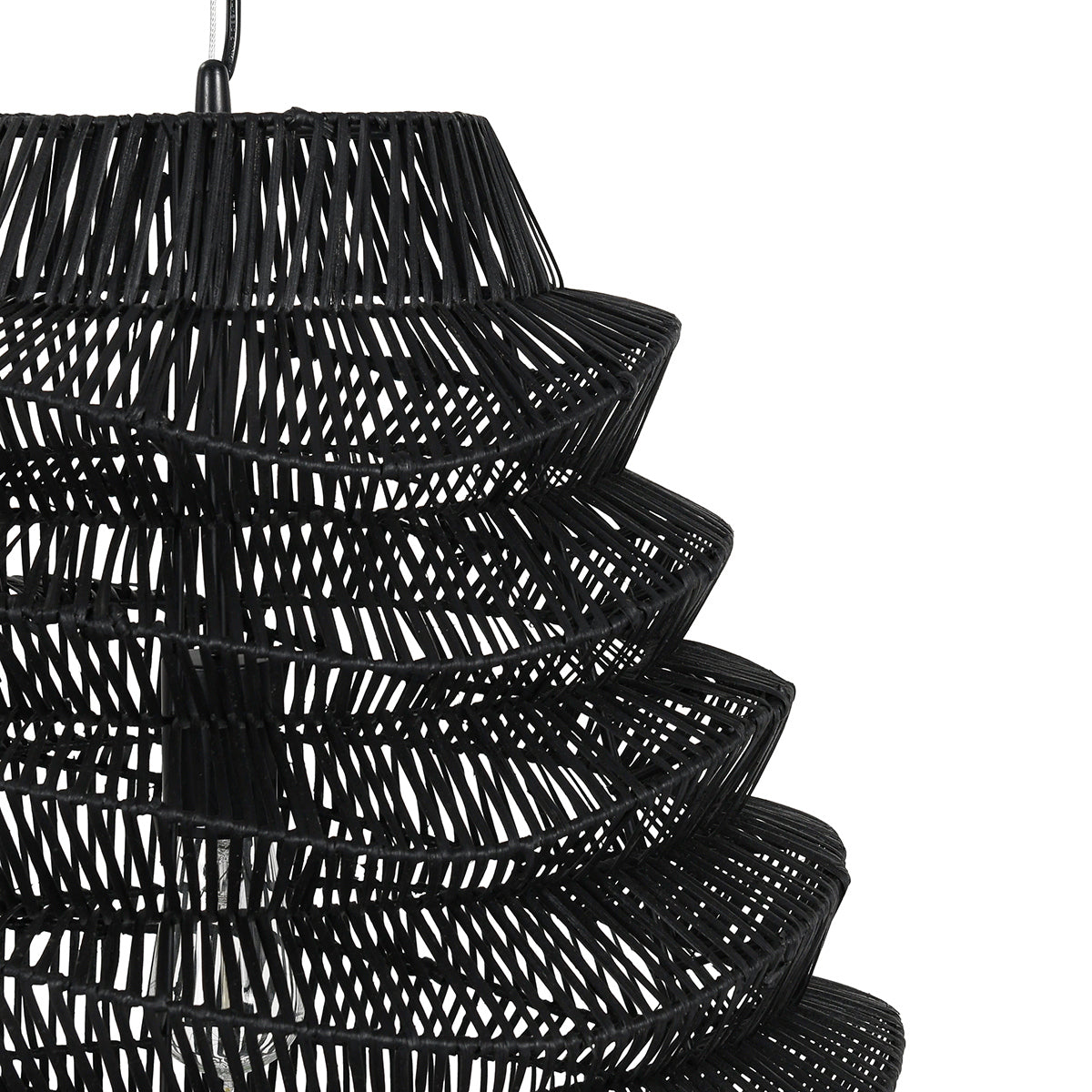 Shelly Pendant - Black - Large