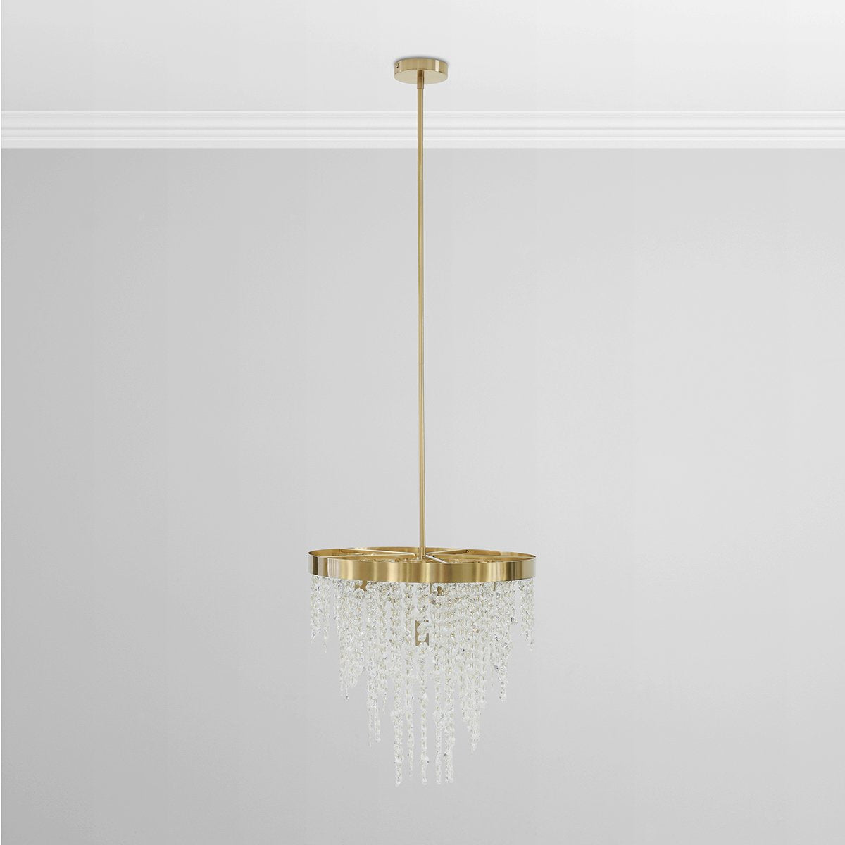 Juniper Chandelier - Brass - Clear/Brass