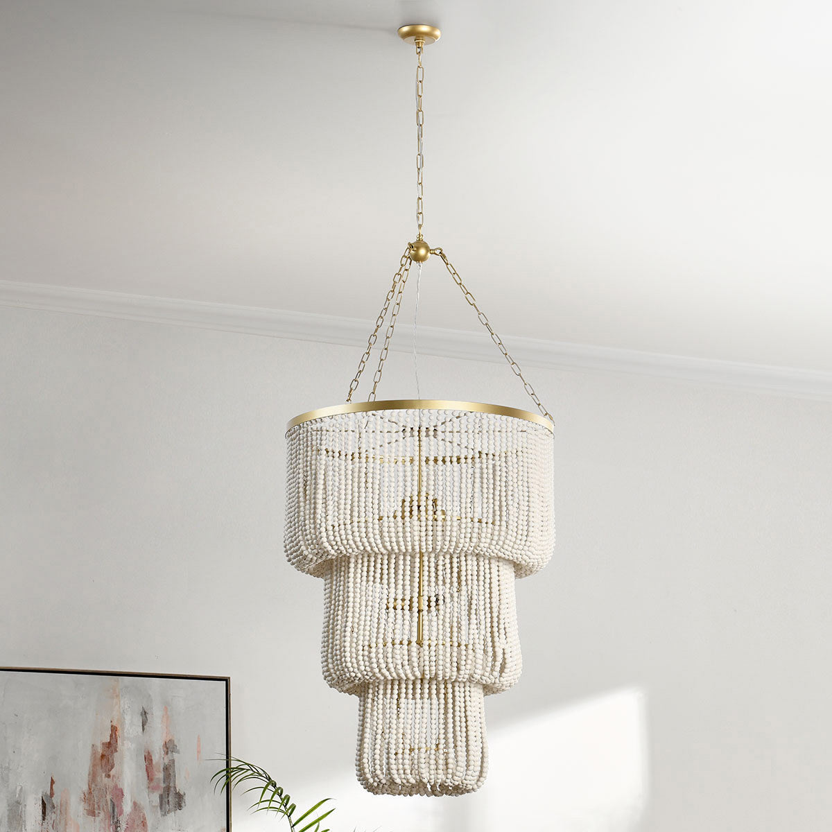 Amanda Chandelier - White