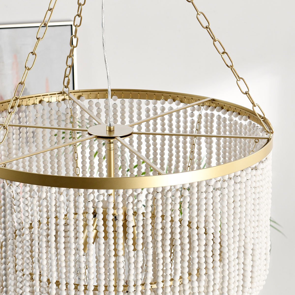 Amanda Chandelier - White