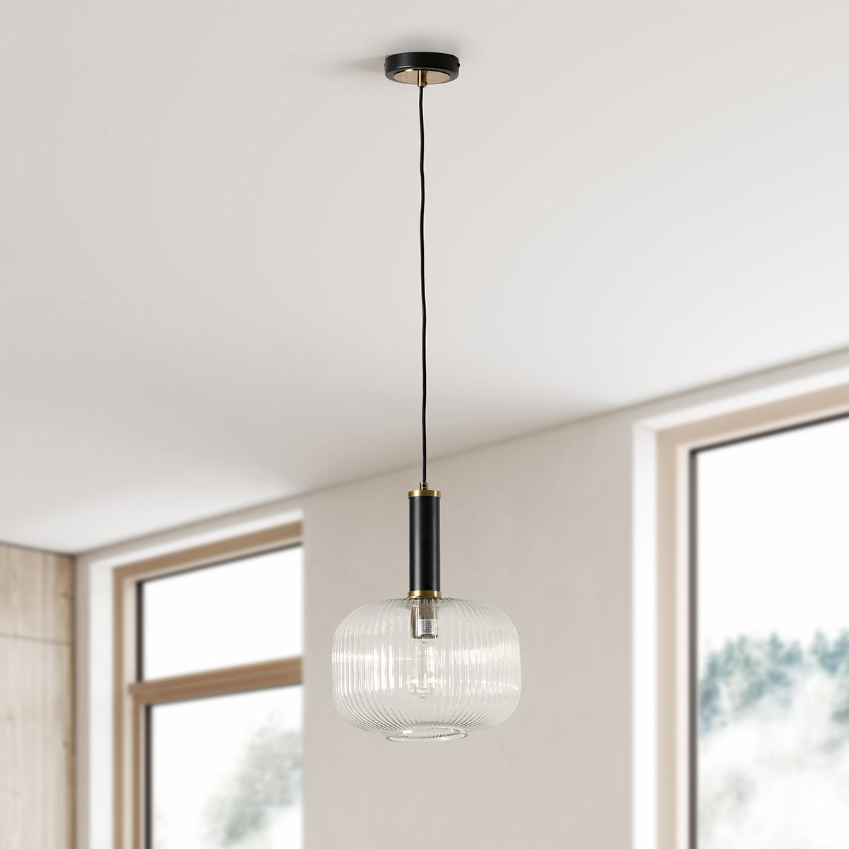 Corey Pendant Deep - Gray