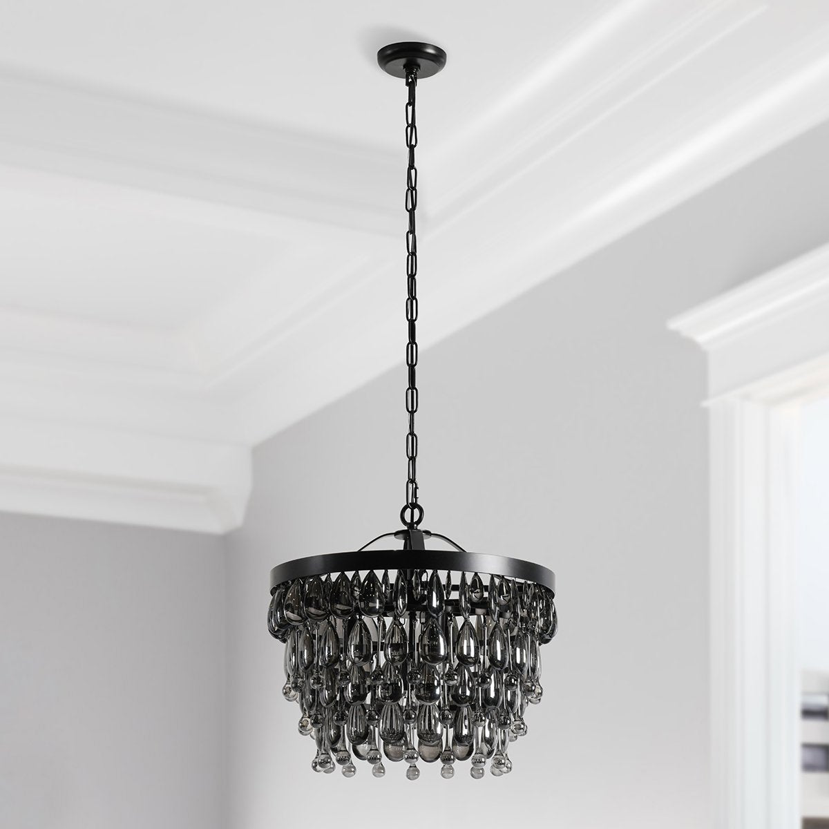 Renata Chandelier - Black - Medium