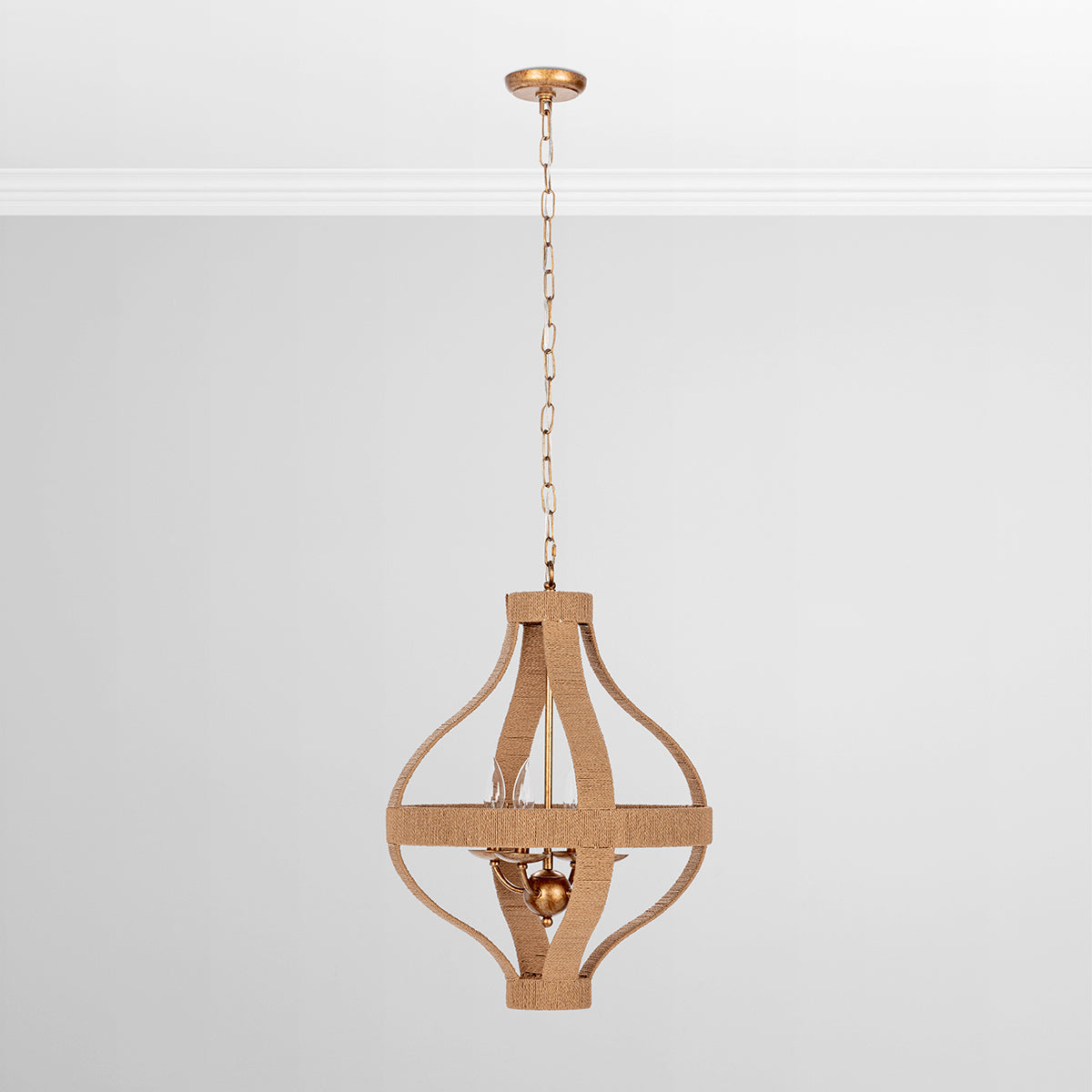 Sarmiento Pendant - Natural/Gold - Large