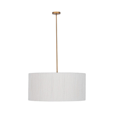 Allyn Rattan Round Pendant