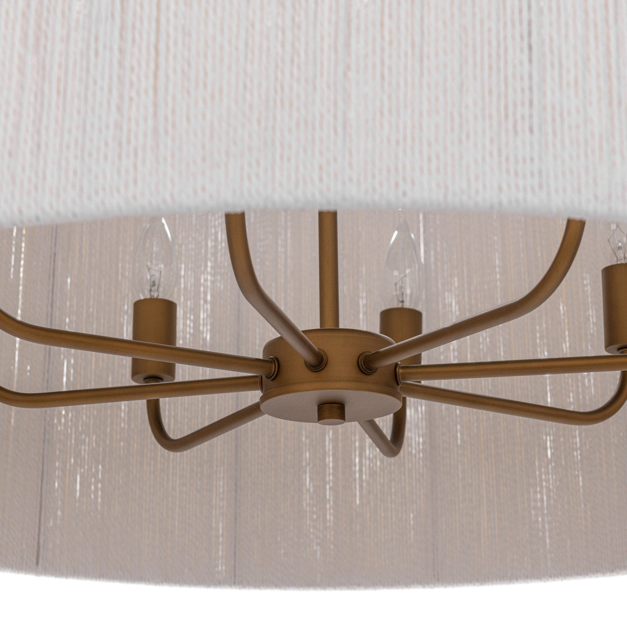 Allyn Rattan Round Pendant