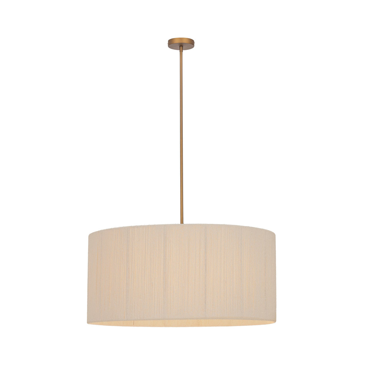 Allyn Rattan Round Pendant