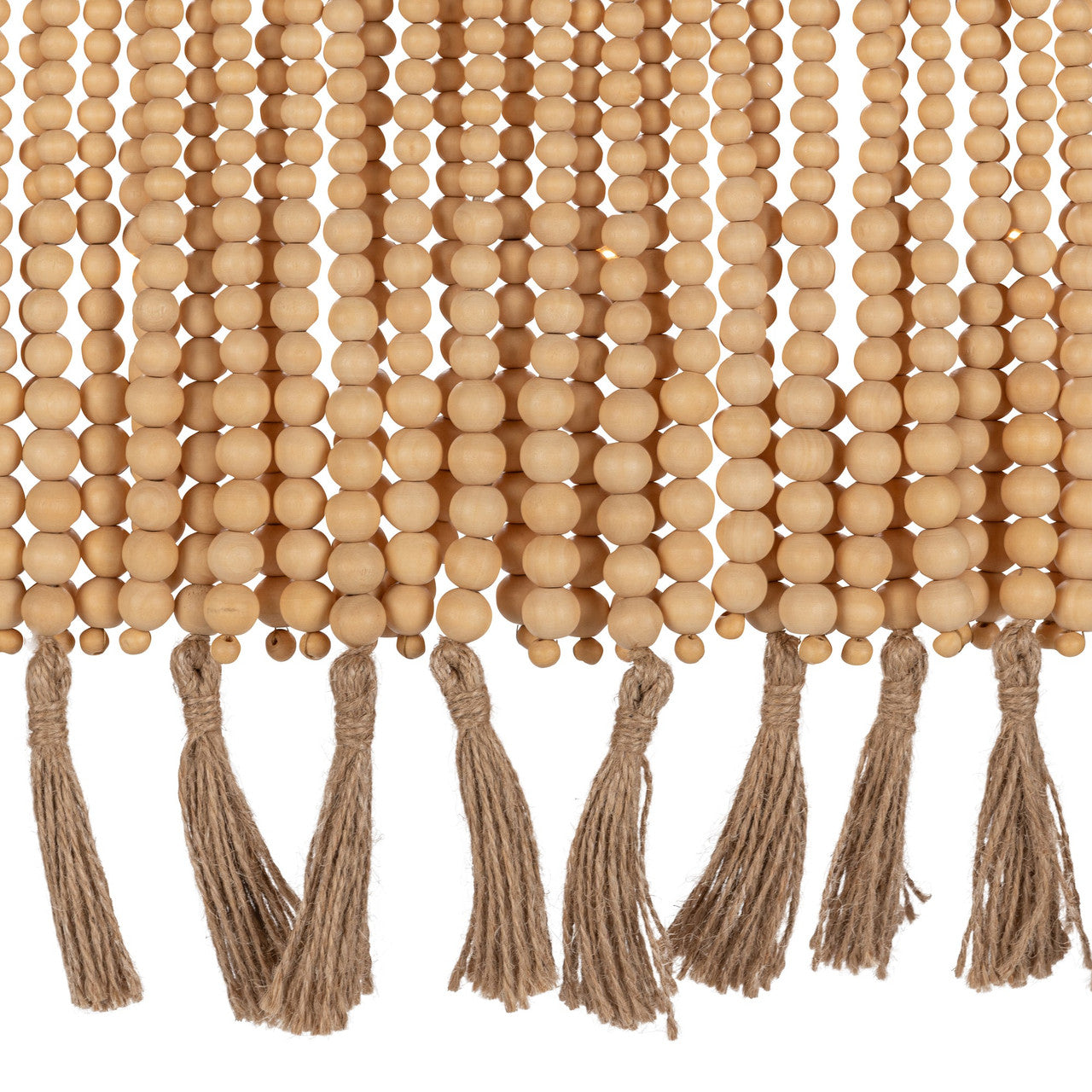 Andren Wood Beaded Round Pendant