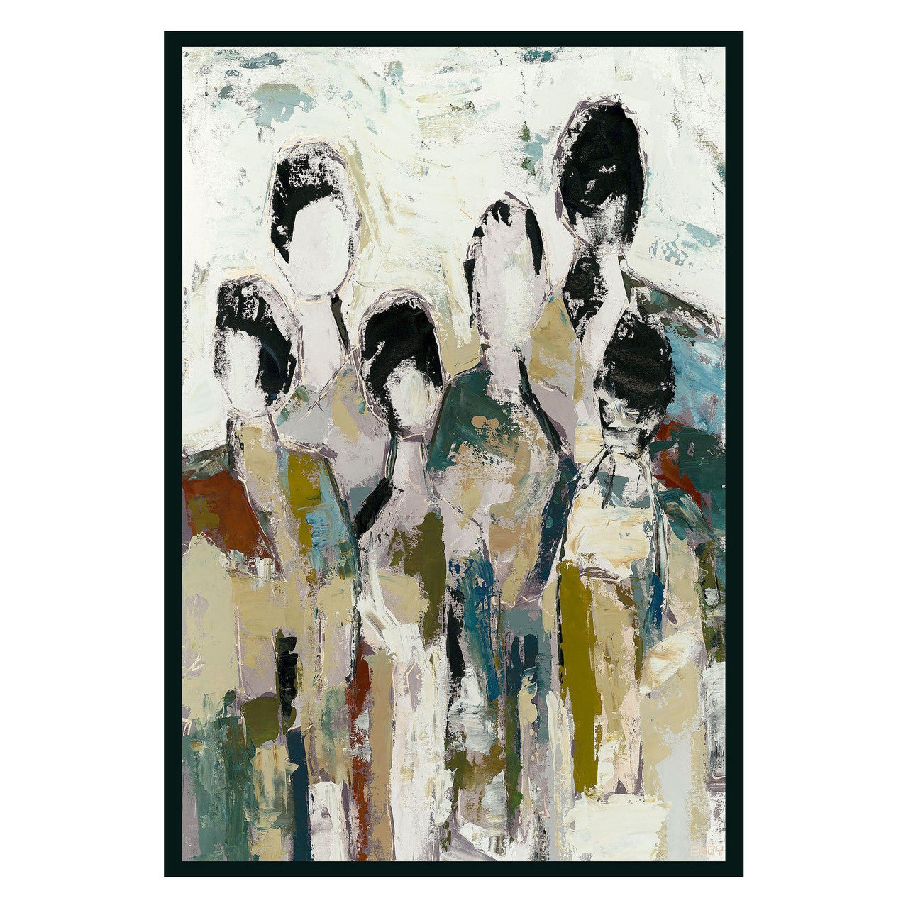 6 People Painting 48x72 by Buddy Whitlock