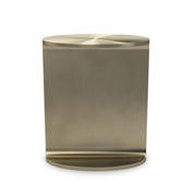 Rivet Brushed Gold End Table 16" by Caracole