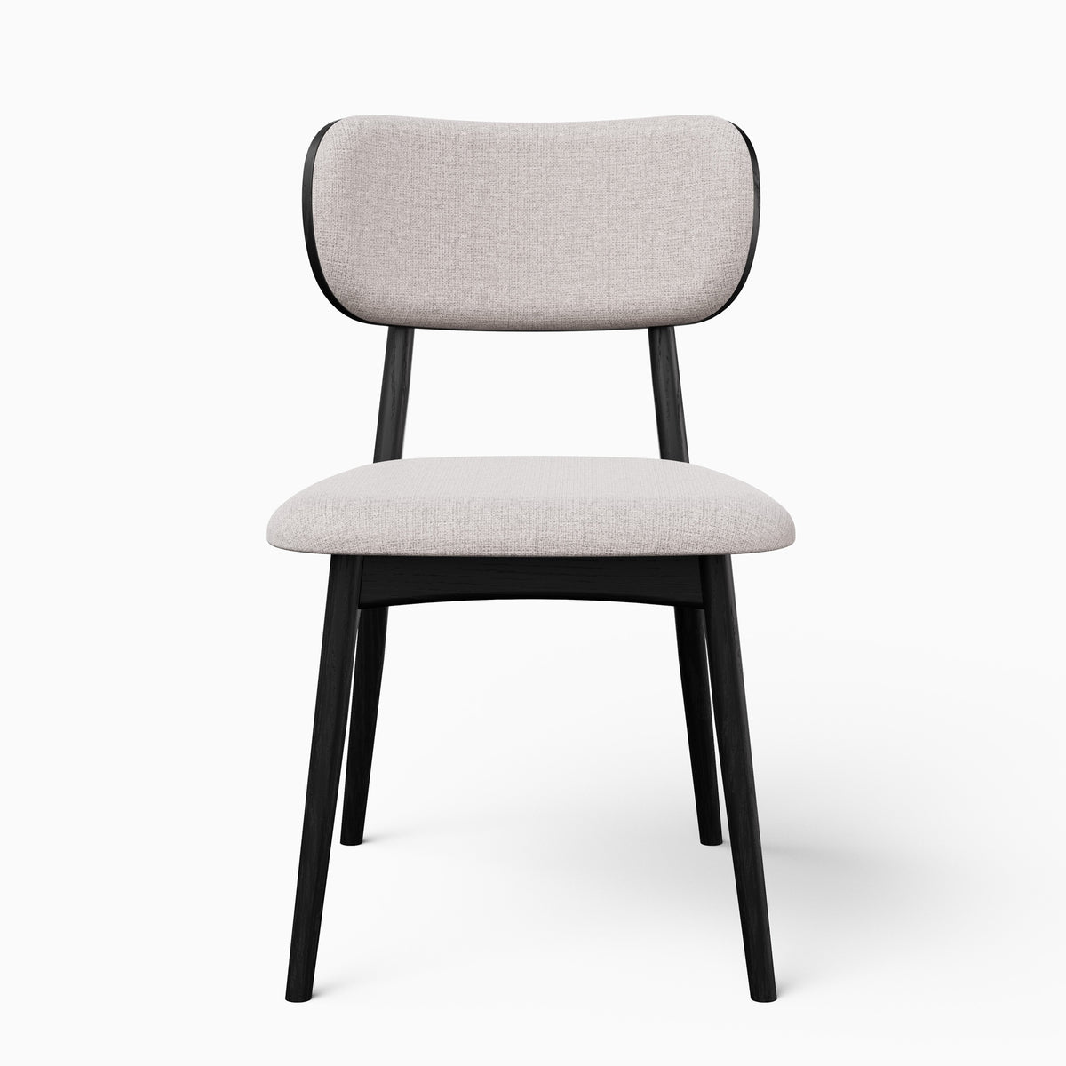 Modern Brazilian Claudia Side Chair Harvest Jute Upholstery - Ebano Frame by Urbia - product view