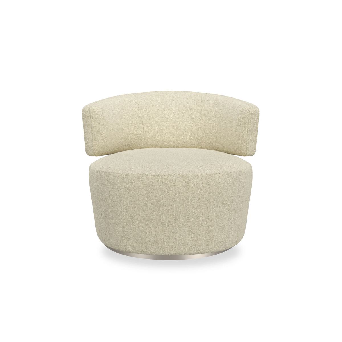 Olympia Chair-Oatmeal Sparkling Argent 34" by Caracole