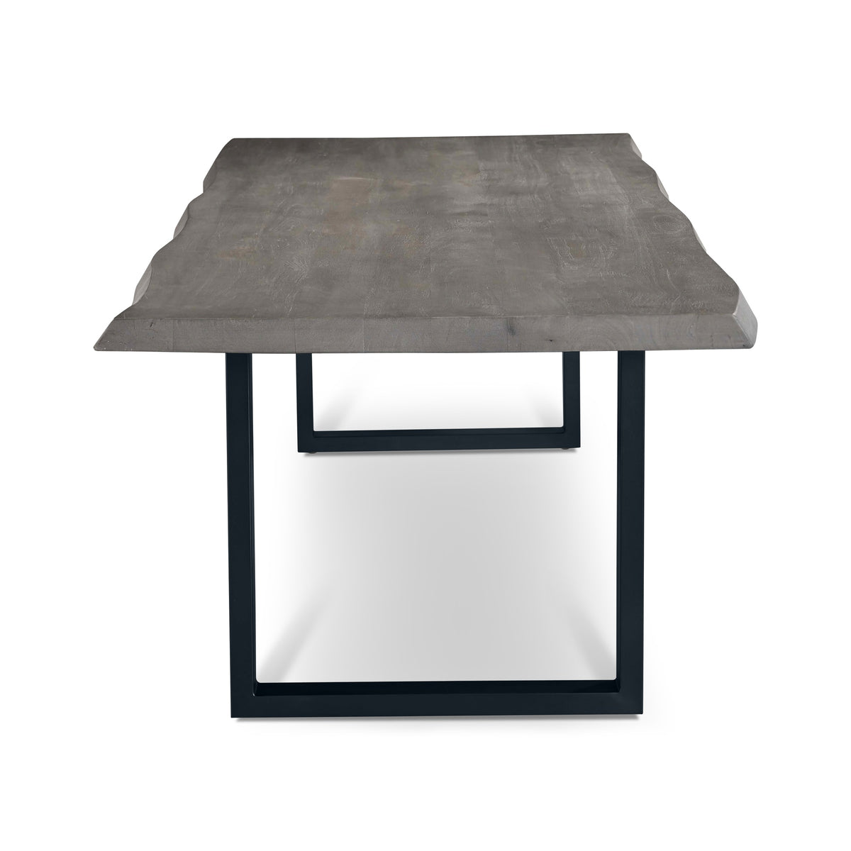 Brooks Dining Table U Base 40" x 116" Sandblasted Grey Top - Black Base by Urbia - detail 3