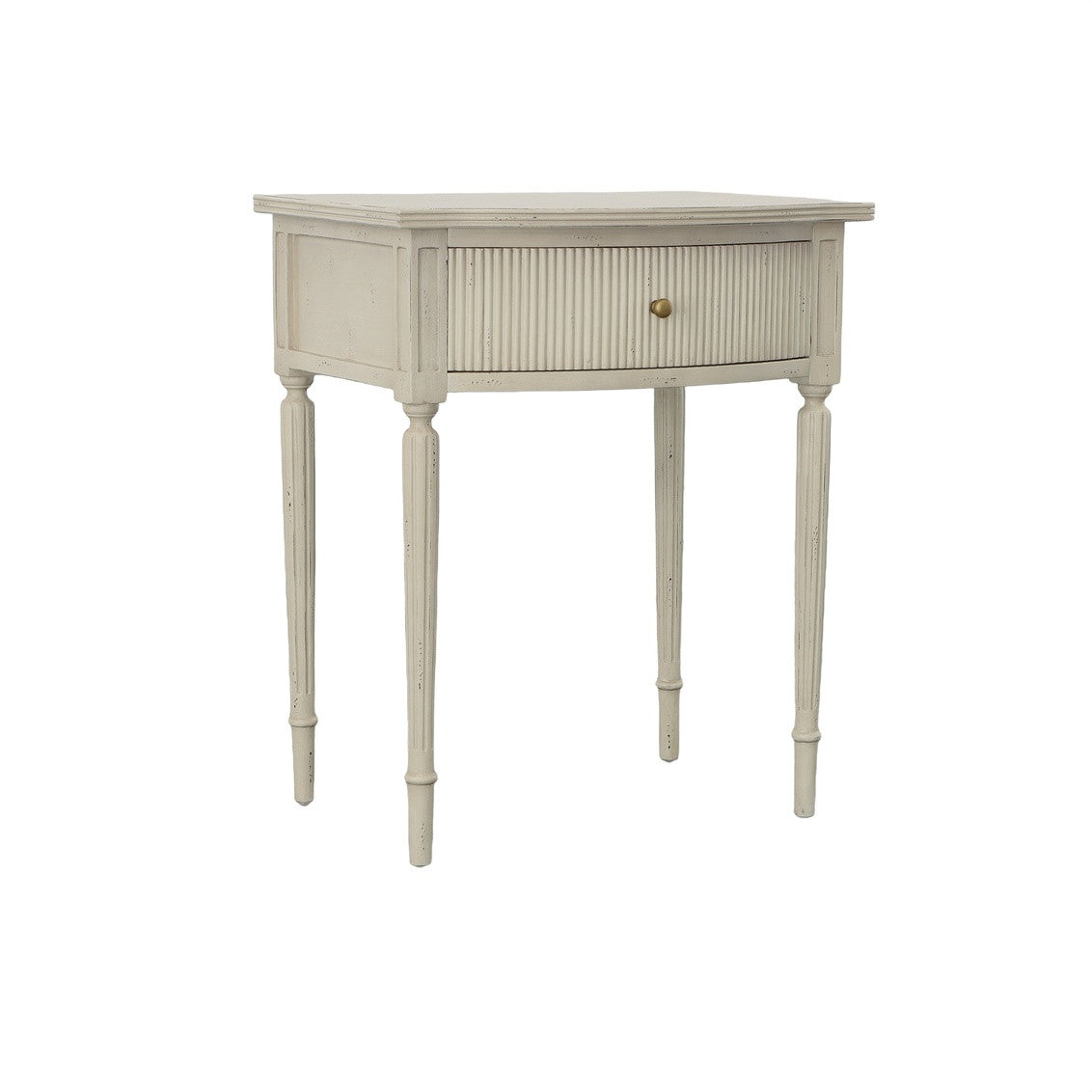 Cream Magdalin Side Table - 24'