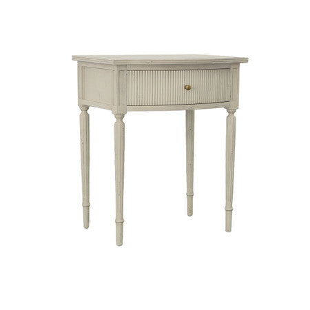 Cream Magdalin Side Table - 24'