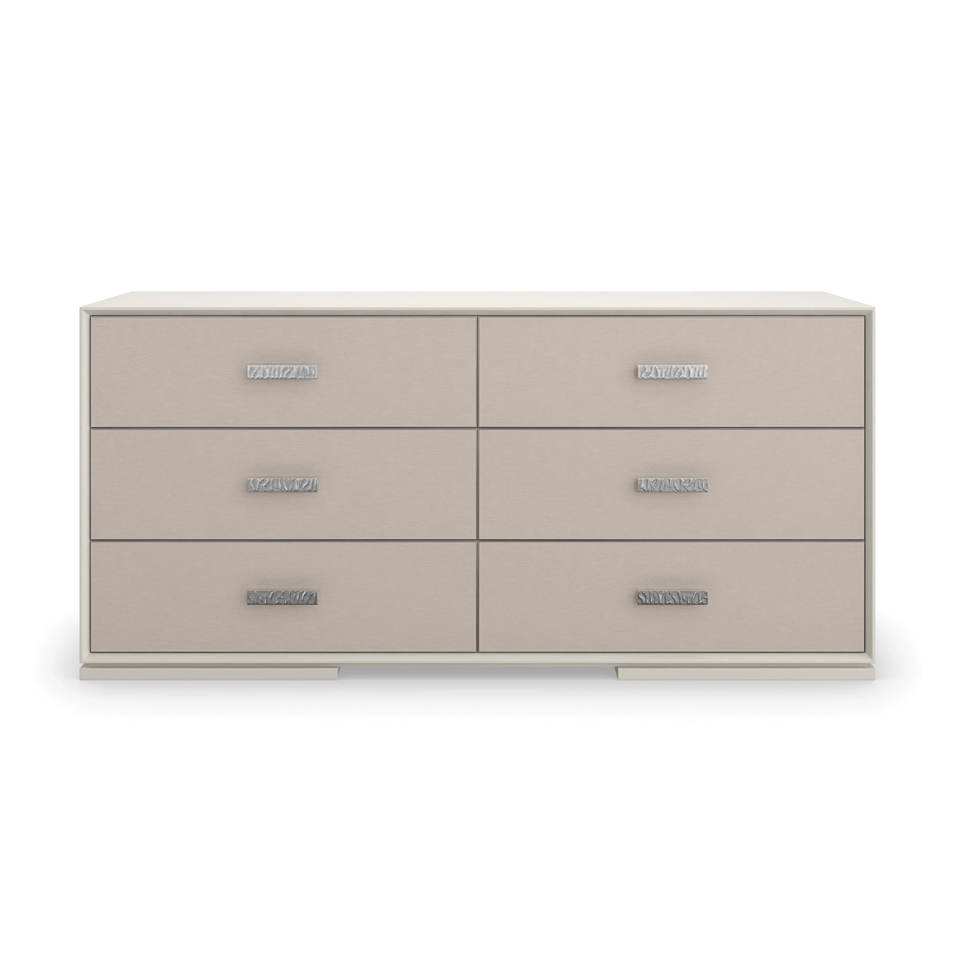 Silver Lining Dresser Almond Milk 68" by Caracole