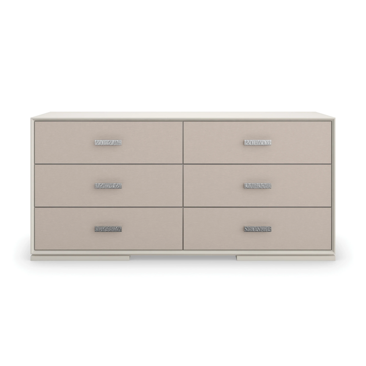 Silver Lining Dresser Almond Milk 68" by Caracole