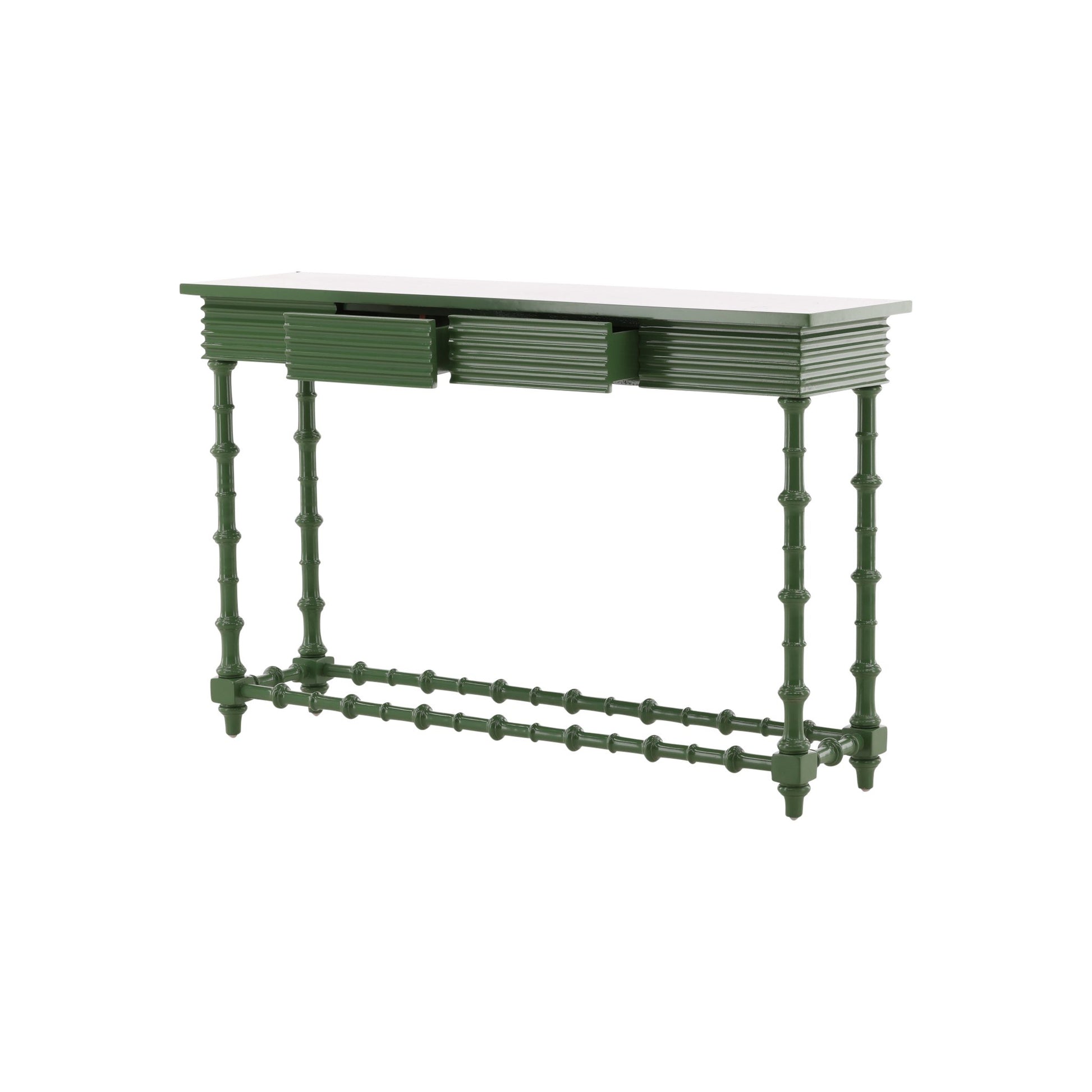 Green Alice Console - 52' detail view by Furniture Classics at ZIN Home