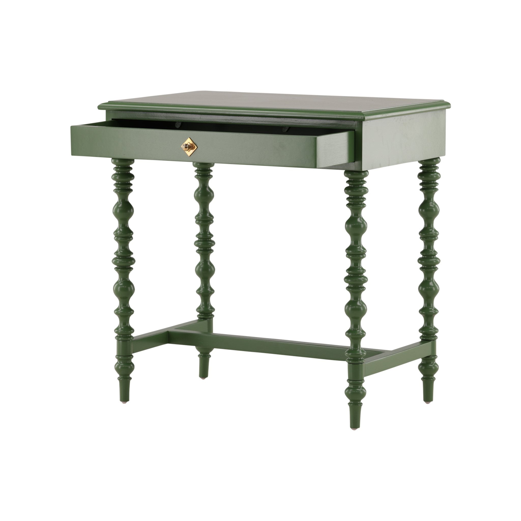 Green Zepatta Side Table detail view by Furniture Classics at ZIN Home