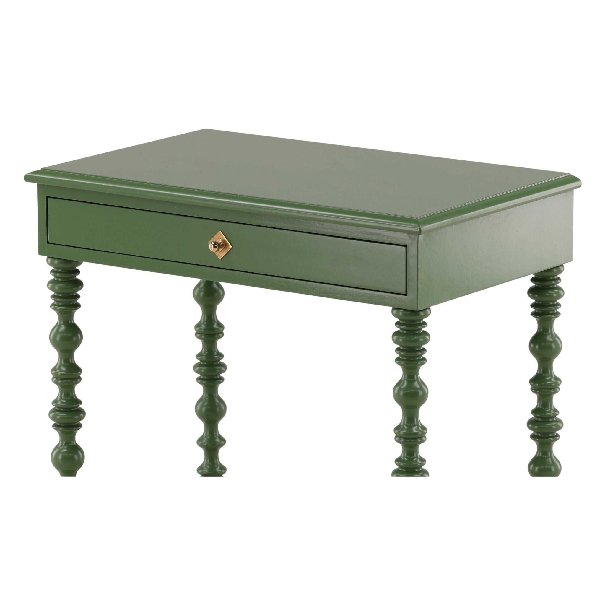 Green Zepatta Side Table detail view by Furniture Classics at ZIN Home