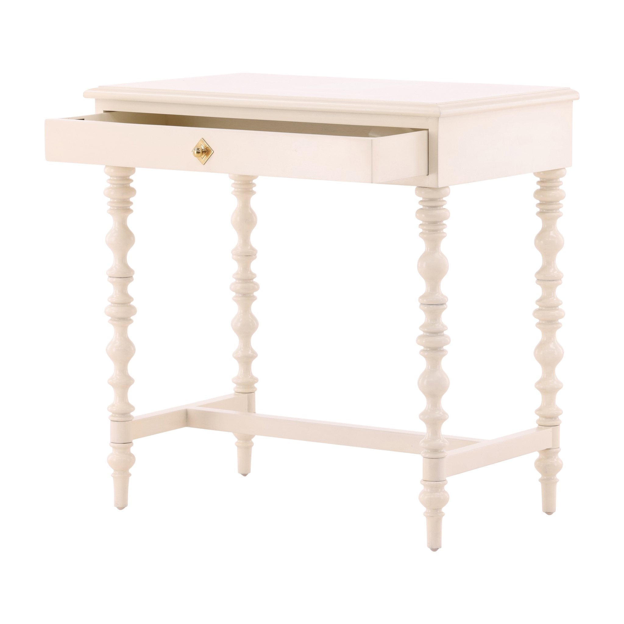 Cream Zepatta Side Table detail view by Furniture Classics at ZIN Home