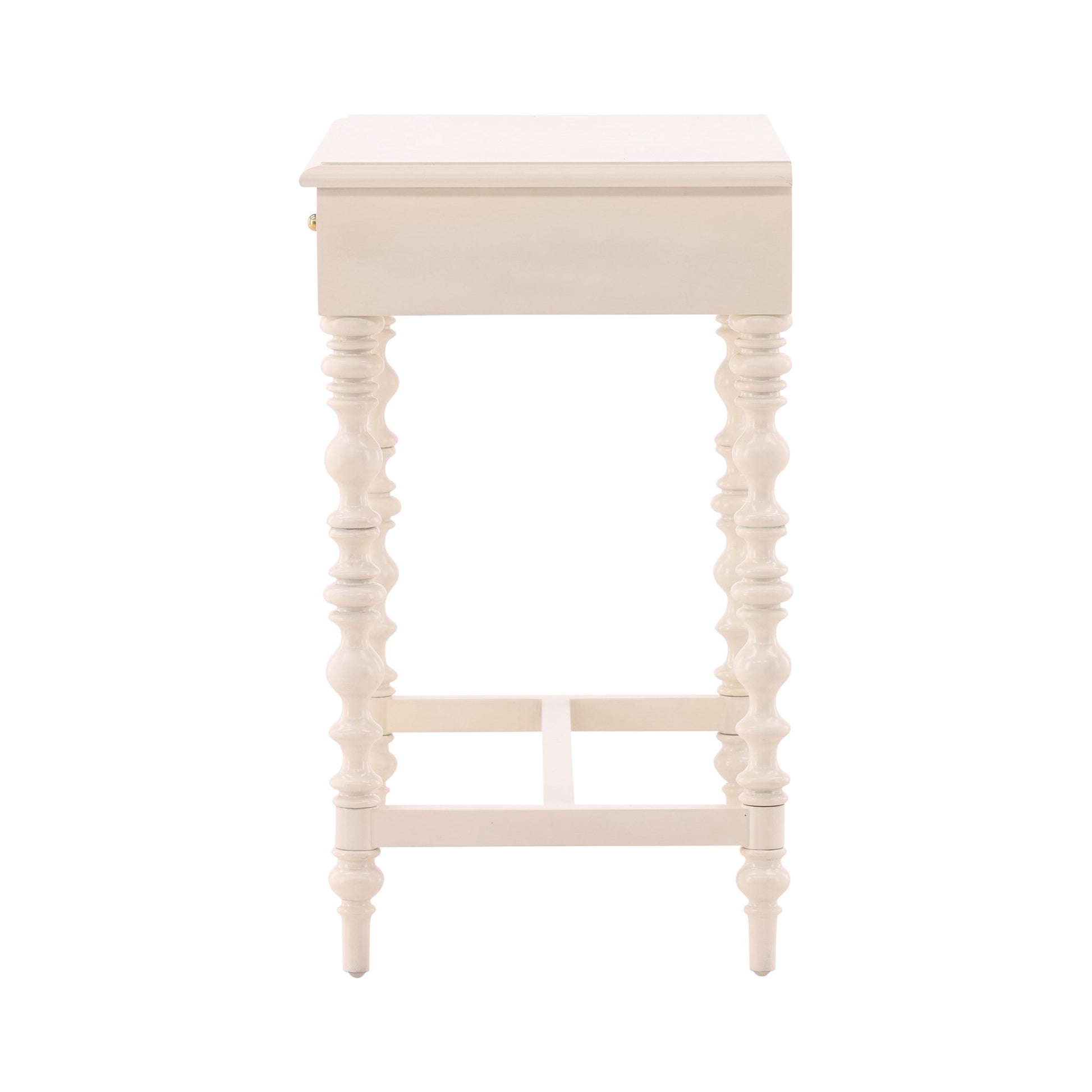 Cream Zepatta Side Table detail view by Furniture Classics at ZIN Home