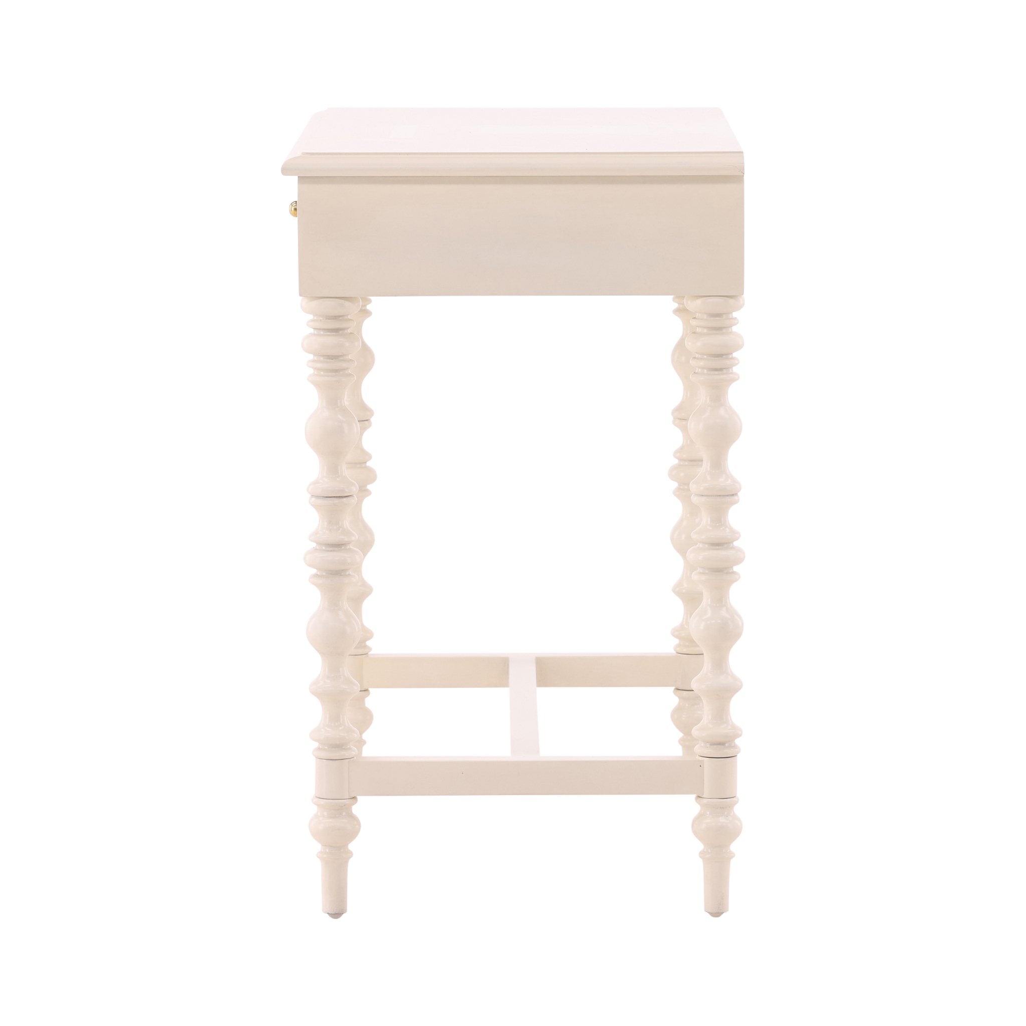 Cream Zepatta Side Table detail view by Furniture Classics at ZIN Home