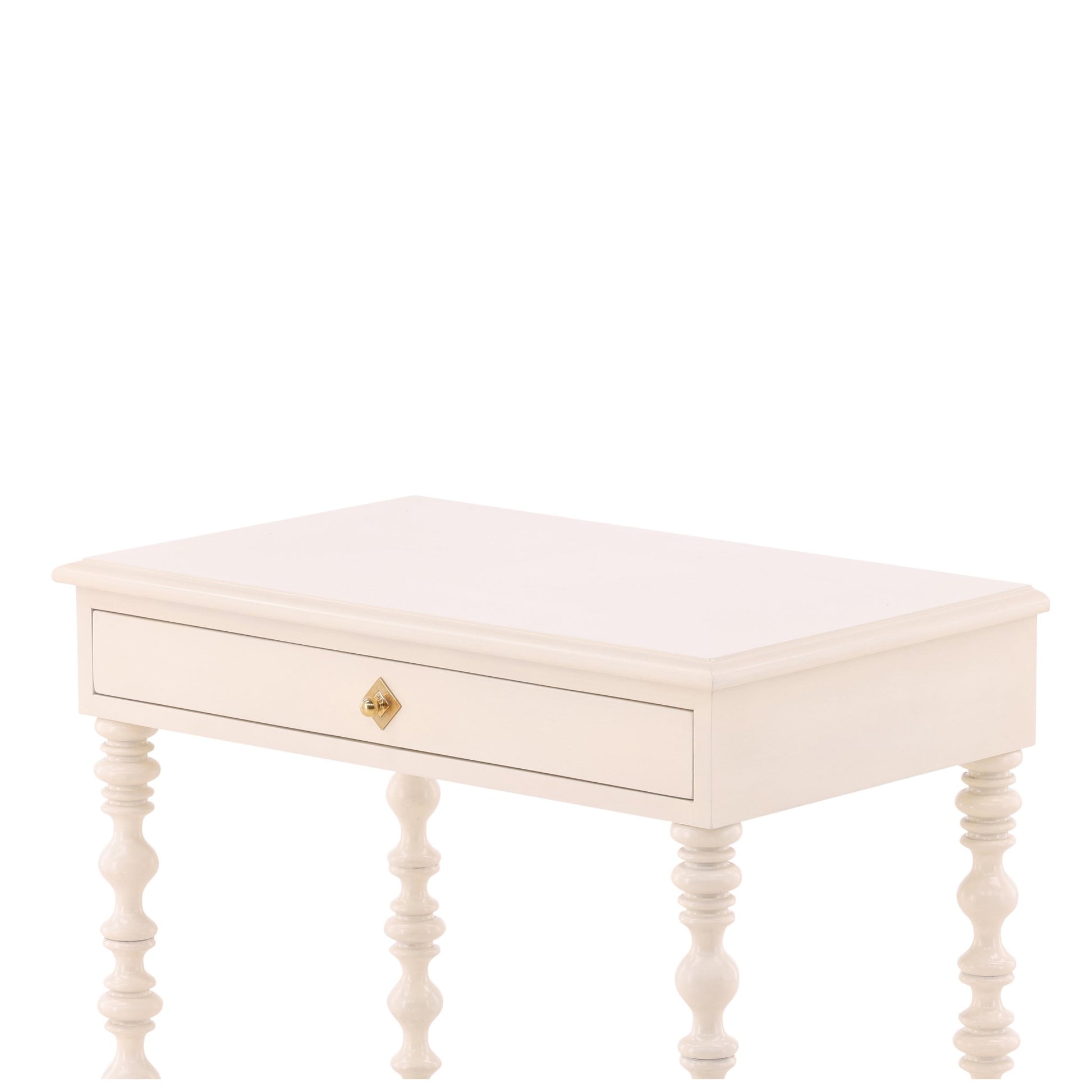 Cream Zepatta Side Table detail view by Furniture Classics at ZIN Home