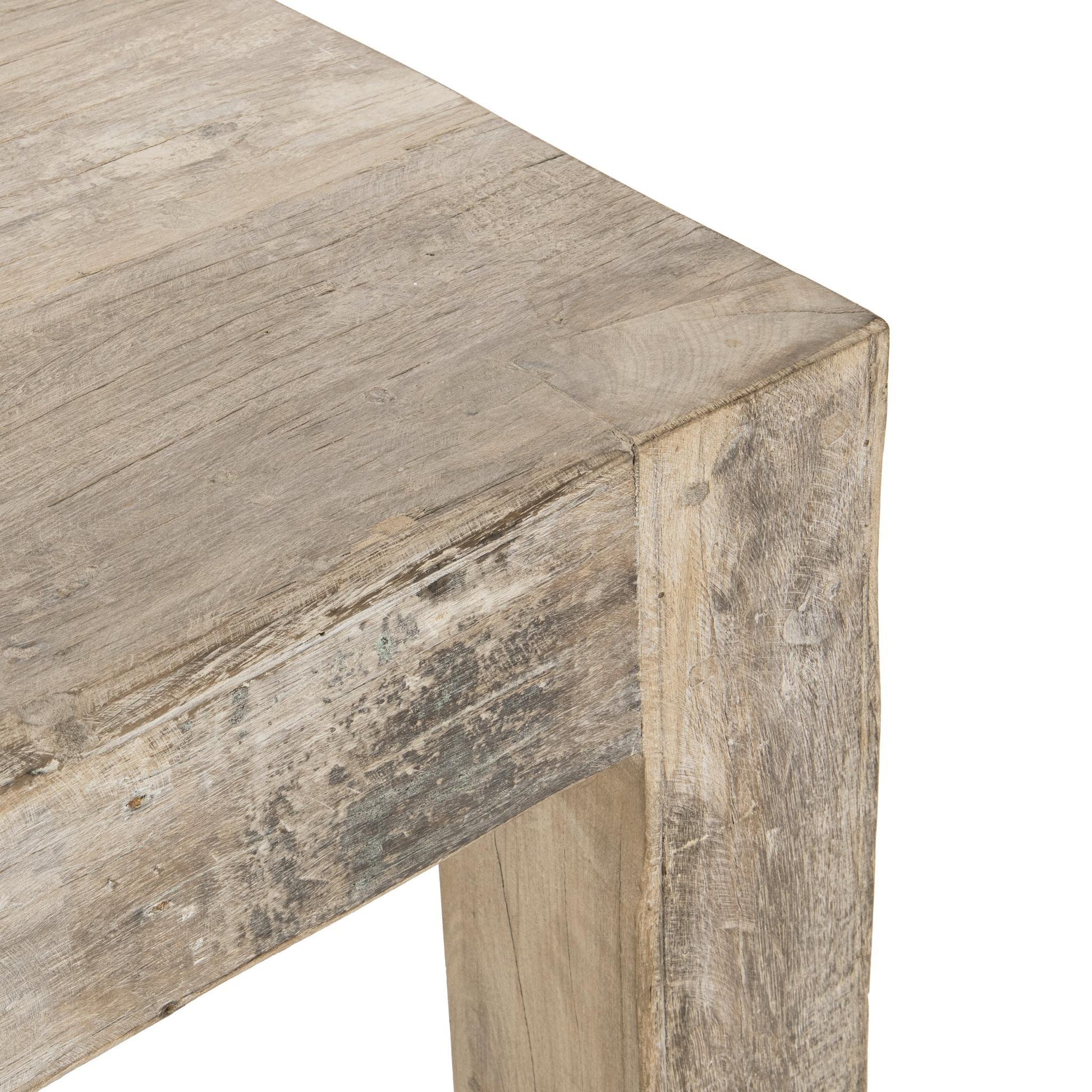 Giza End Table - Butterwood Blend - Antique White