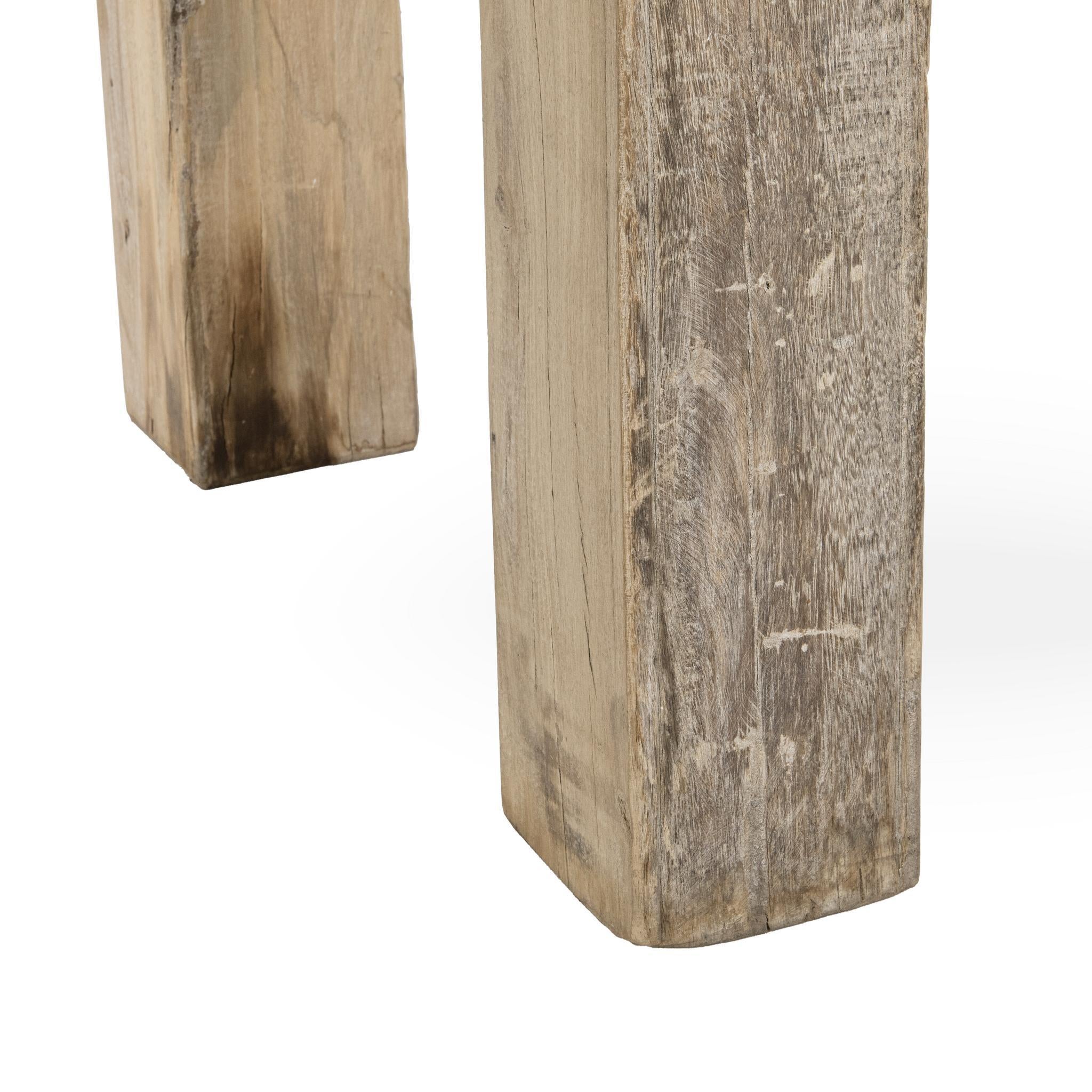 Giza End Table - Butterwood Blend - Antique White