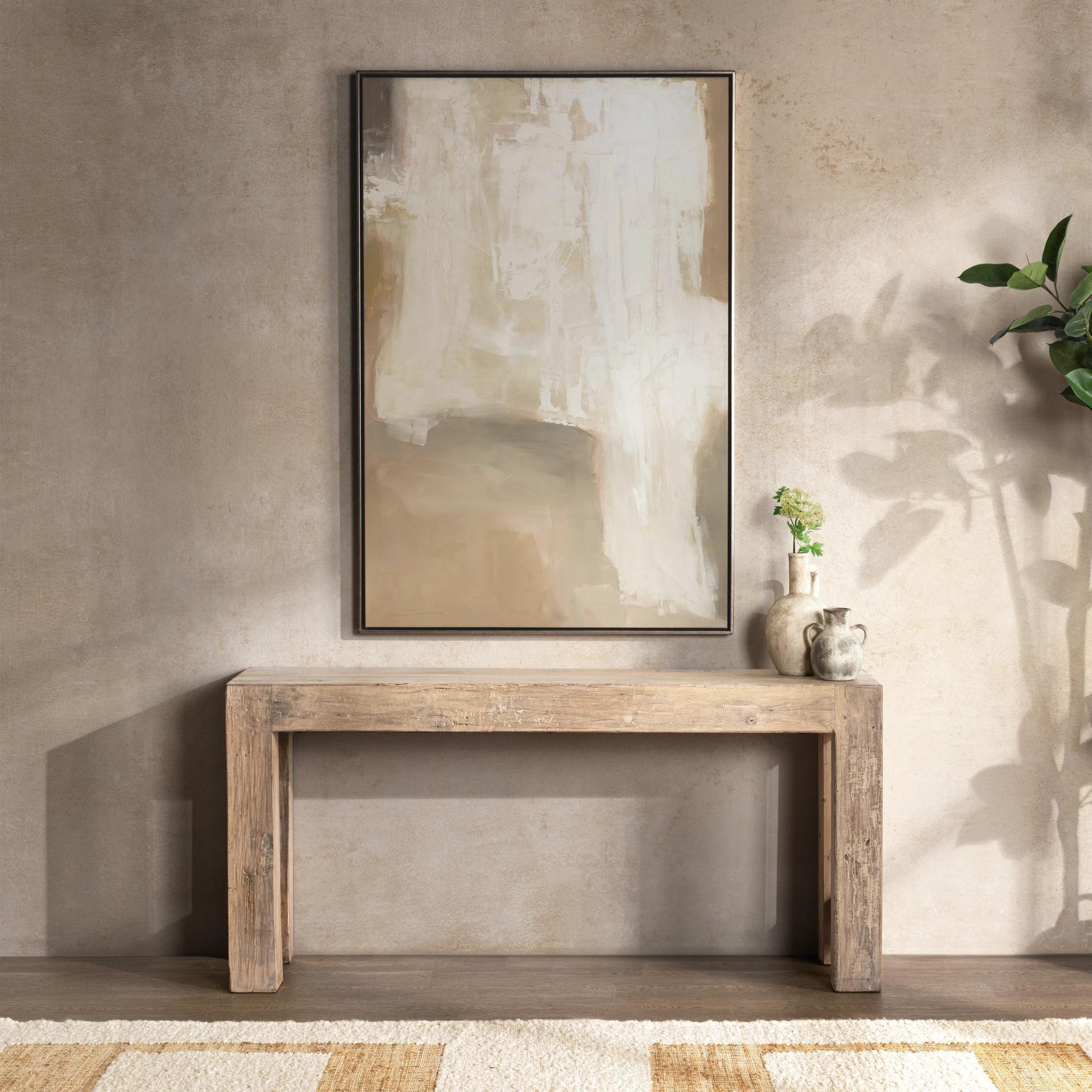 Giza Console Table - Butterwood Blend - Antique White