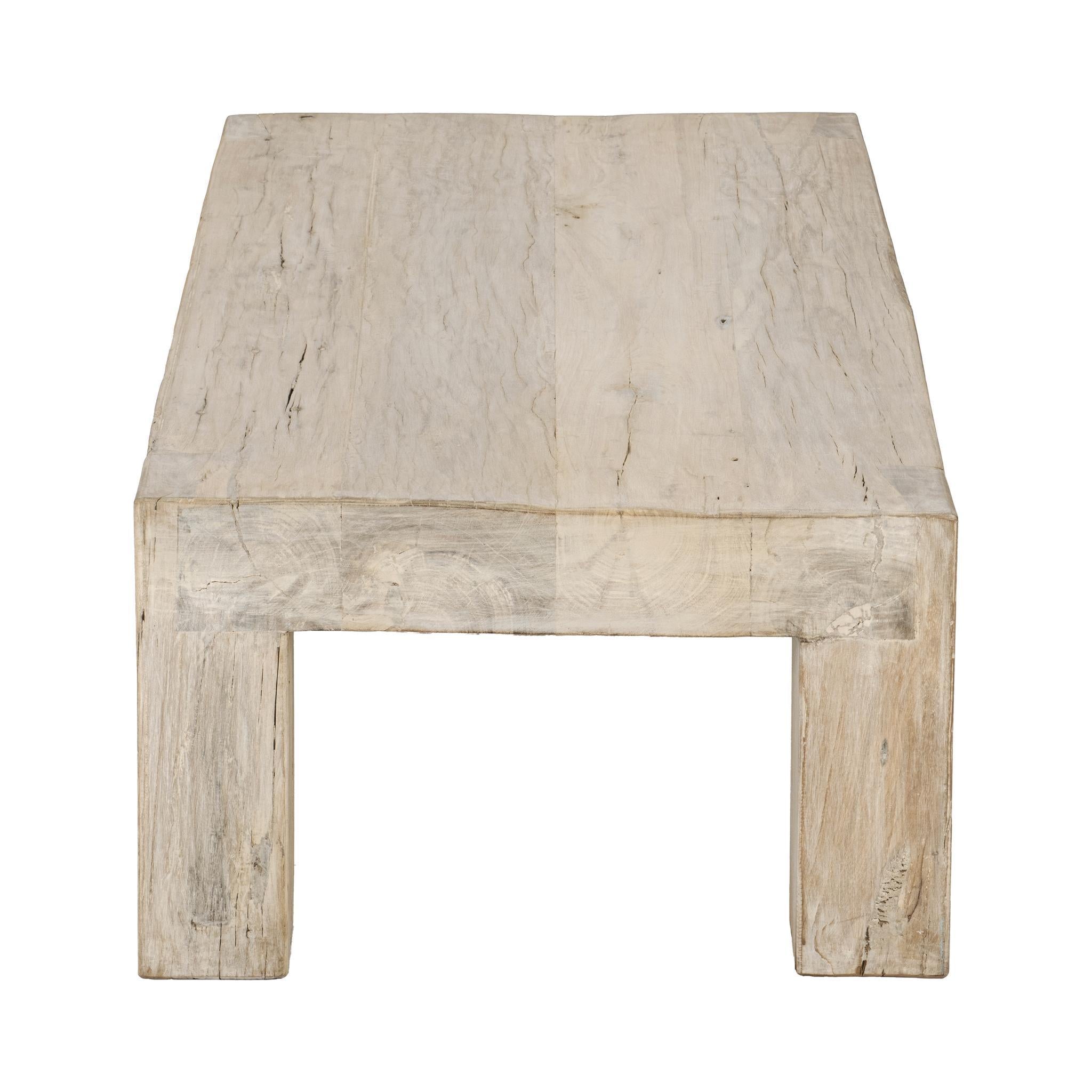 Giza Coffee Table - Butterwood Blend - Antique White