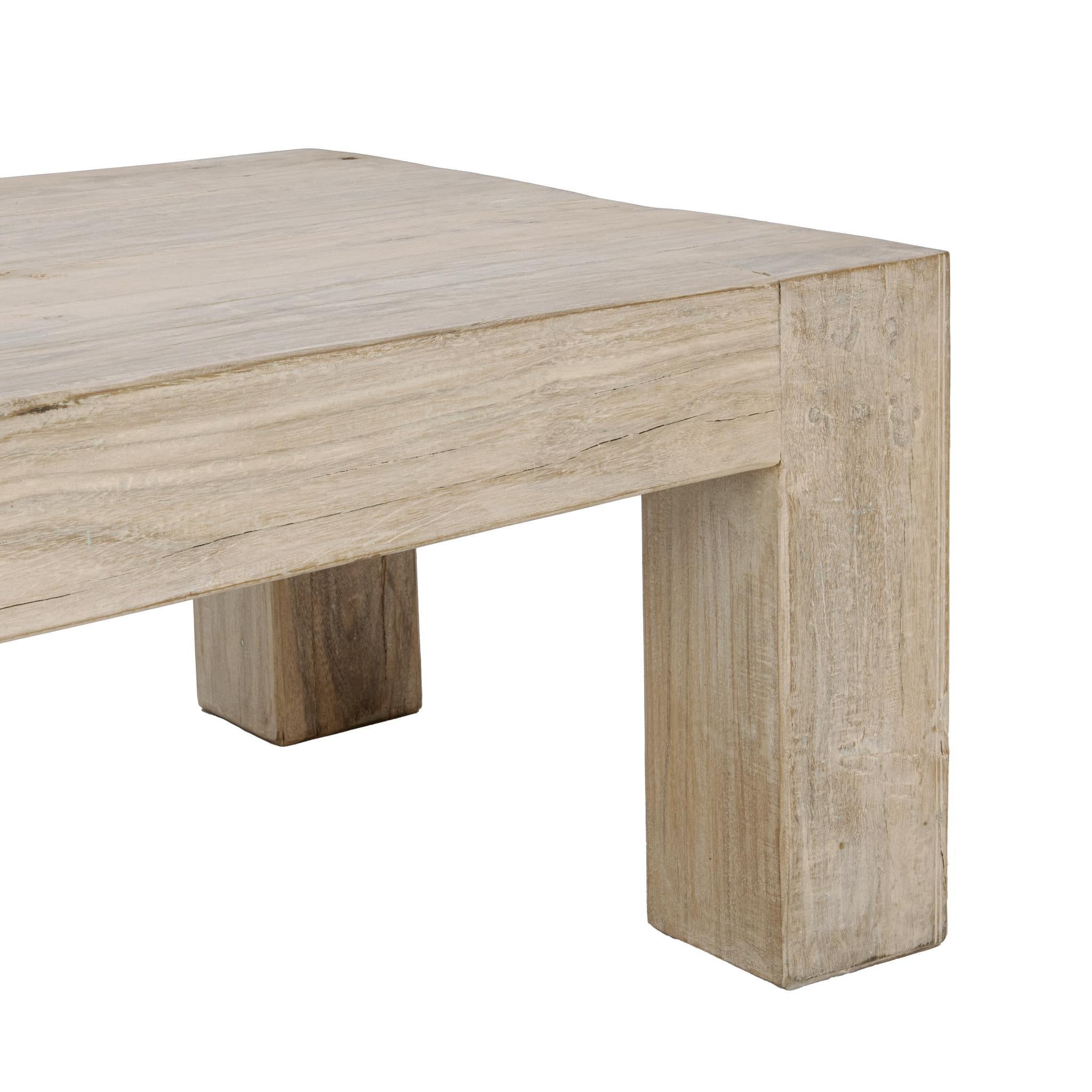 Giza Coffee Table - Butterwood Blend - Antique White