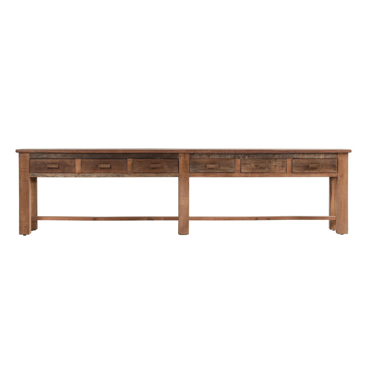 Ezra Reclaimed Wood 6Dwr Console Table