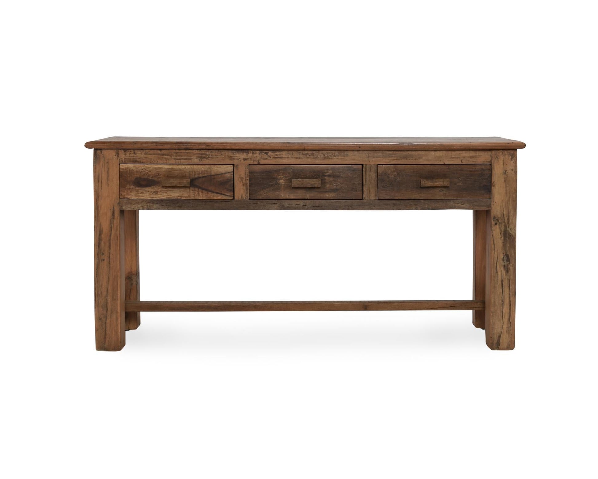 Ezra 3 Drawer Console Table - Natural