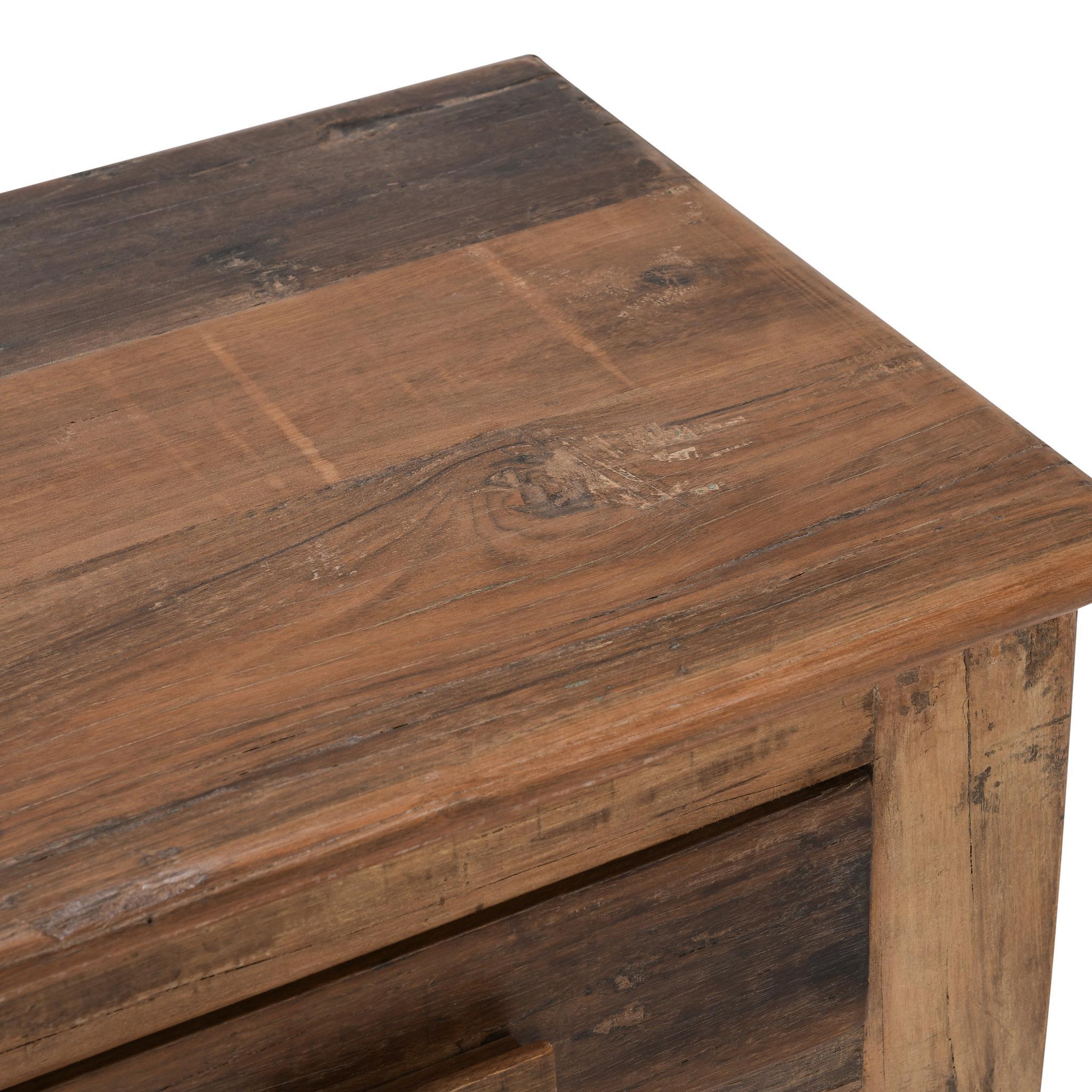 Ezra 3 Drawer Console Table - Natural