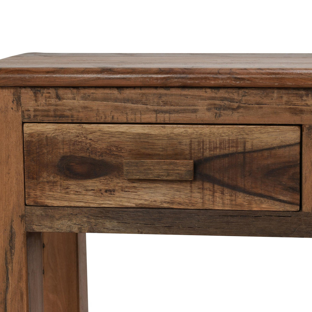 Ezra Reclaimed Wood 3Dwr Console Table