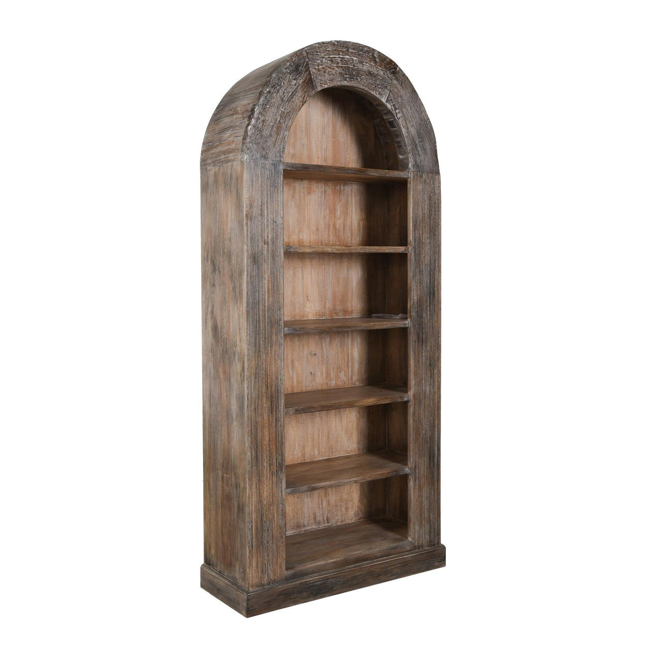 Alta Reclaimed Wood  Arch Bookcase